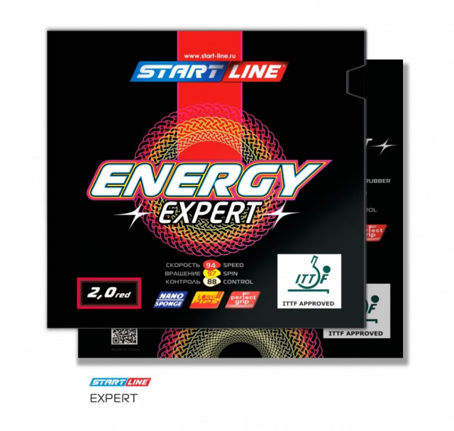 Накладка на ракетку Start Line ENERGY EXPERT 2.0 (красная) Накладка на ракетку Start Line ENERGY EXPERT 2.0 (красная)