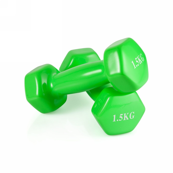 Гантель неразборная 1,5 кг. винил VictoryFit VF-DV015 Гантель неразборная 1,5 кг. винил VictoryFit VF-DV015