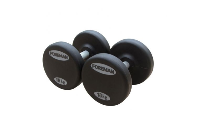 Гантели фиксированные обрезиненные FOREMAN AU Rubber KG Dumbbells, 30 кг Гантели фиксированные обрезиненные FOREMAN AU Rubber KG Dumbbells, 30 кг