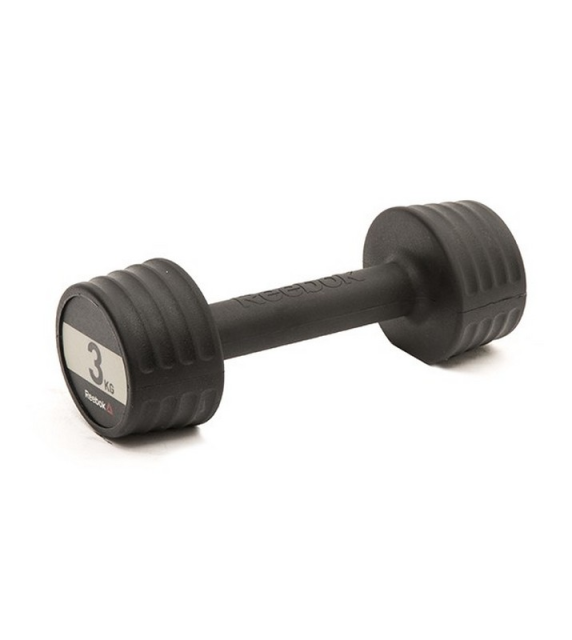 Гантели обрезиненные REEBOK RSWT-16053 Dumbbell, 2х3 кг, чёрный Гантели обрезиненные REEBOK RSWT-16053 Dumbbell, 2х3 кг, чёрный