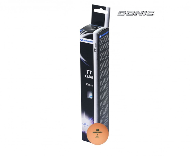 Мячики для н/тенниса DONIC 2T-CLUB, 6 штук, оранжевый Мячики для н/тенниса DONIC 2T-CLUB, 6 штук, оранжевый