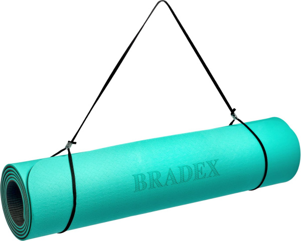 Коврик для йоги и фитнеса 183*61*0,6 TPE, мятный