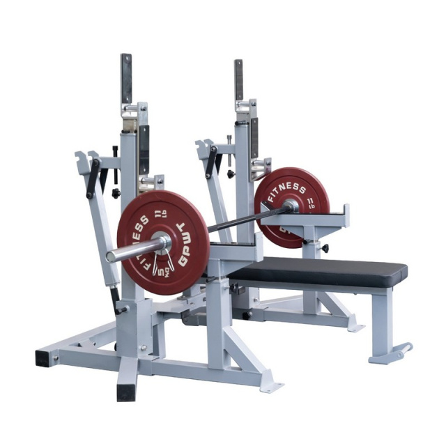 Скамья для жима олимпийская  домкратная / стойка для приседаний IPF Gymmaster SS-27