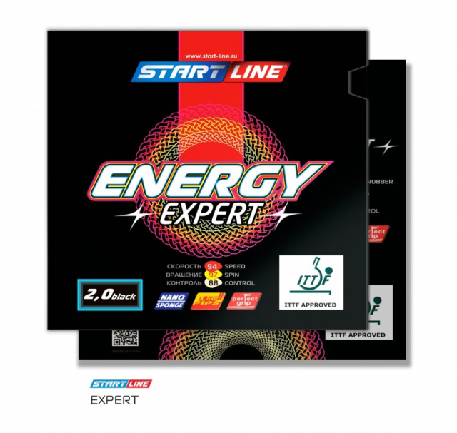 Накладка на ракетку Start Line ENERGY EXPERT 2.0 (черная) Накладка на ракетку Start Line ENERGY EXPERT 2.0 (черная)