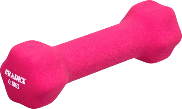 Гантель неопреновая Bradex, 0.5 кг, розовая Гантель неопреновая Bradex, 0.5 кг, розовая