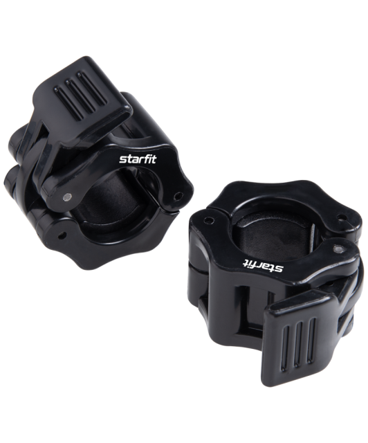 Замки с фиксатором для грифа STARFIT BB-109, d 26 мм, пластиковые, черный, 2 шт Замки с фиксатором для грифа STARFIT BB-109, d 26 мм, пластиковые, черный, 2 шт