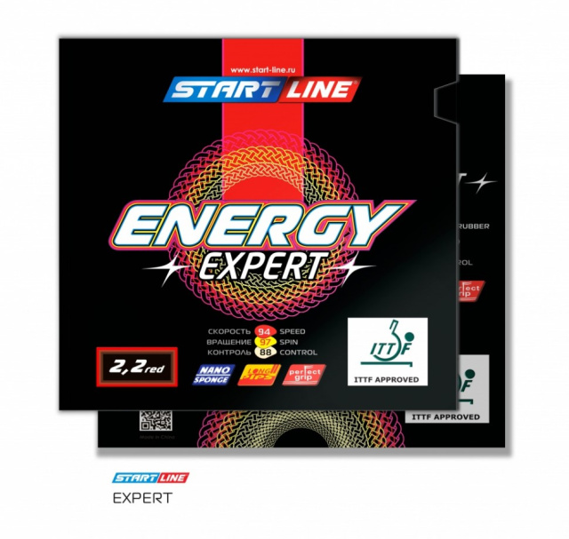 Накладка на ракетку Start Line ENERGY EXPERT 2.2 (красная) Накладка на ракетку Start Line ENERGY EXPERT 2.2 (красная)