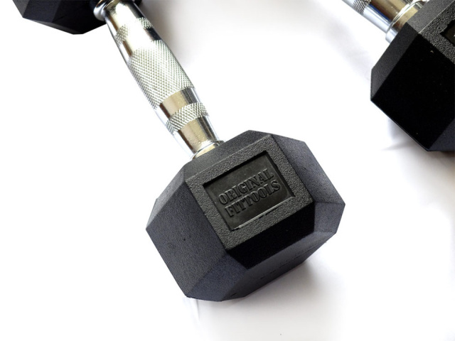 Гантель гексагональная Original FitTools FT-HEX-30 кг