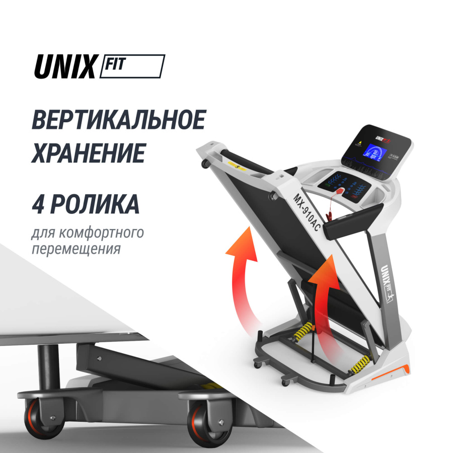 Беговая дорожка UNIX Fit MX-910 AC белый