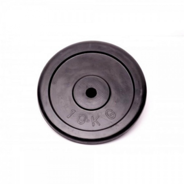 Диск обрезиненный Fitnessport RCP10 (10 кг)