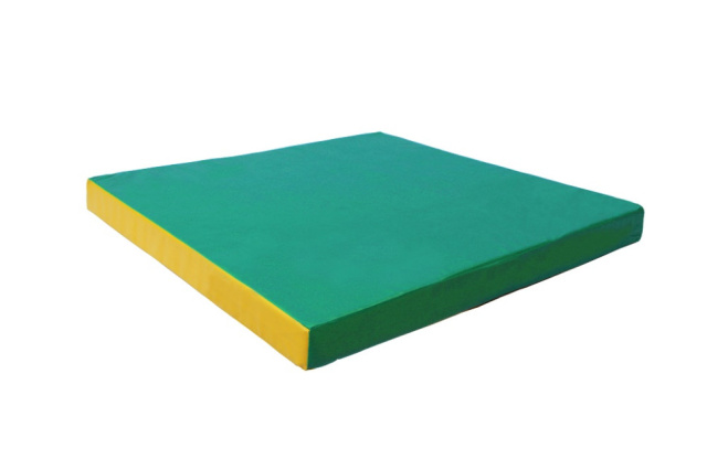 Мат КМС № 2 (100 х 100 х 10),  зелёно/жёлтый