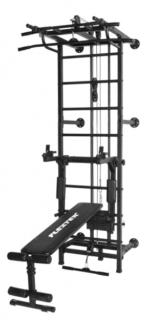 Шведская стенка СК "Flexter" "Крафт" SystemLight 3 в 1 (черный)