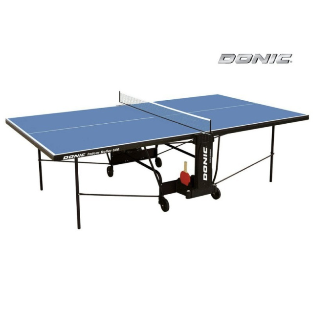 Теннисный стол Donic Indoor Roller 600 (синий) Теннисный стол Donic Indoor Roller 600 (синий)