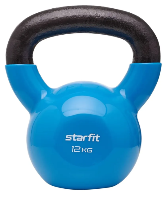 Гиря виниловая STARFIT DB-401 12 кг, синий Гиря виниловая STARFIT DB-401 12 кг, синий