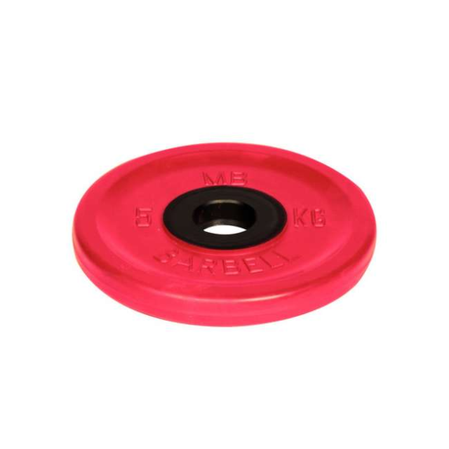 Диск олимпийский "Barbell" d 51 мм цветной 5,0 кг