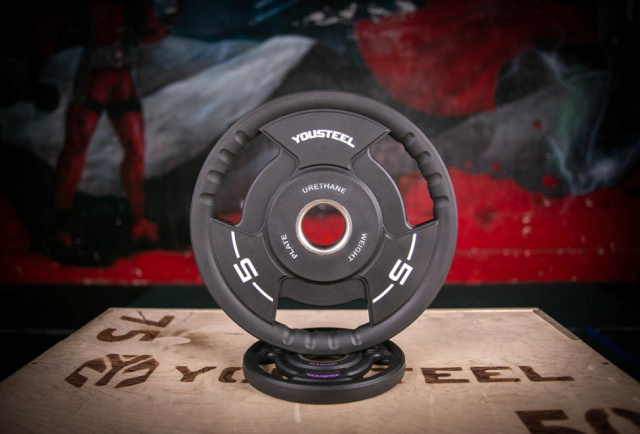 Диск YOUSTEEL TPU 25 kg , 3 HANDLE TPU WEIGHT PLATE, арт. OK2035A-25