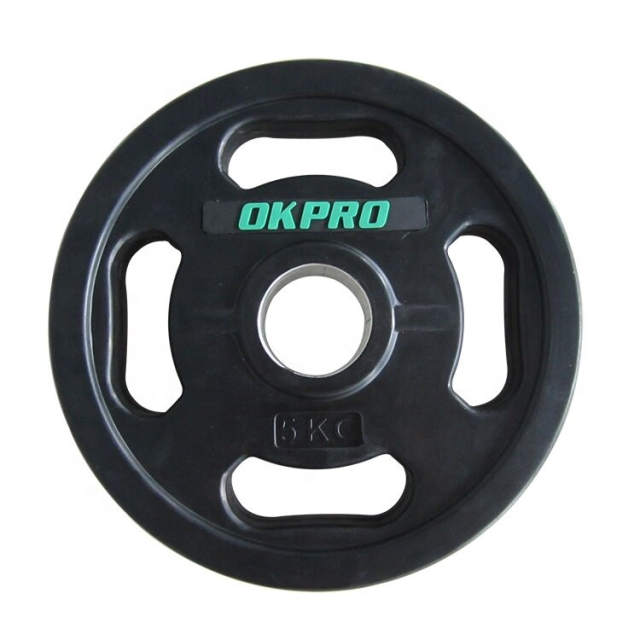 Диск обрезиненный с хватами OKPRO OK2009E (2,5 кг)