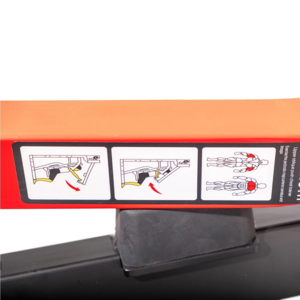 Наклонный грудной жим на свободных весах Protrain PP101 (черно-красный)