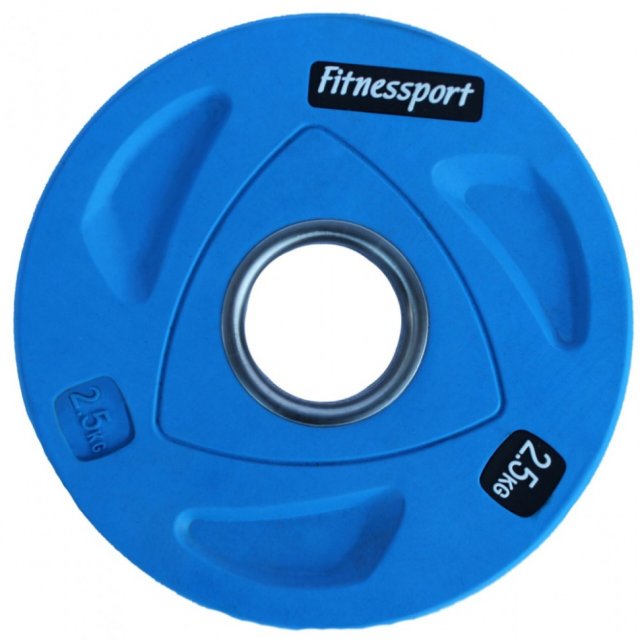 Диск олимпийский обрезиненный Fitnessport RCP20 (2.5 кг)