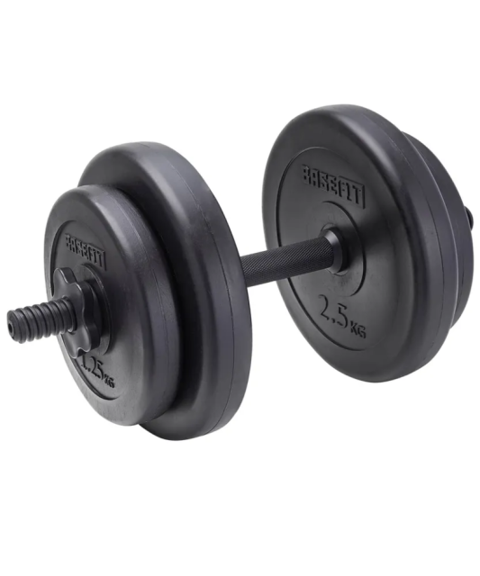 Гантель разборная пластиковая BASEFIT DB-717, 8 кг Гантель разборная пластиковая BASEFIT DB-717, 8 кг