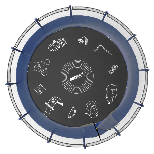 Батут Unix line SUPREME GAME 16 ft (blue)