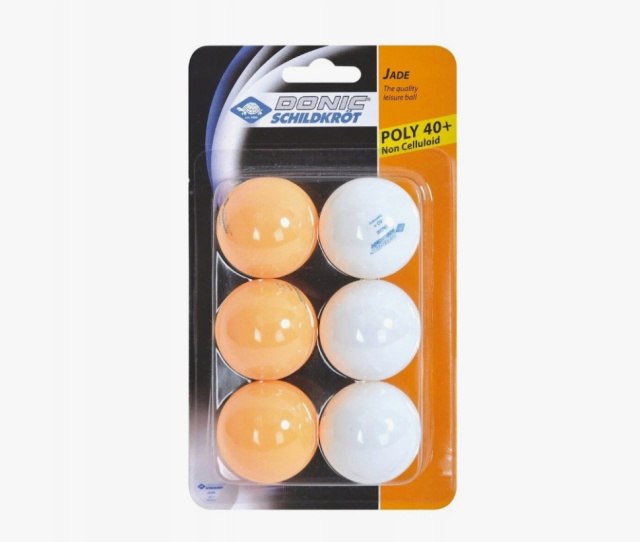 Мячики для н/тенниса DONIC ELITE 1* 40+ 6 штук, белый + оранжевый Мячики для н/тенниса DONIC ELITE 1* 40+ 6 штук, белый + оранжевый