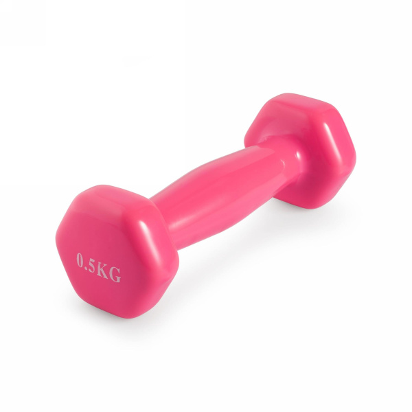 Гантель неразборная 0,5 кг. винил VictoryFit VF-DV005