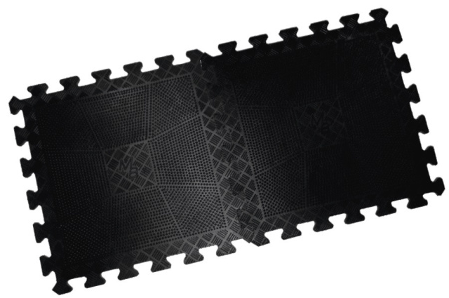 Коврик резиновый Barbell (400 х 400 х 12 мм), чёрный