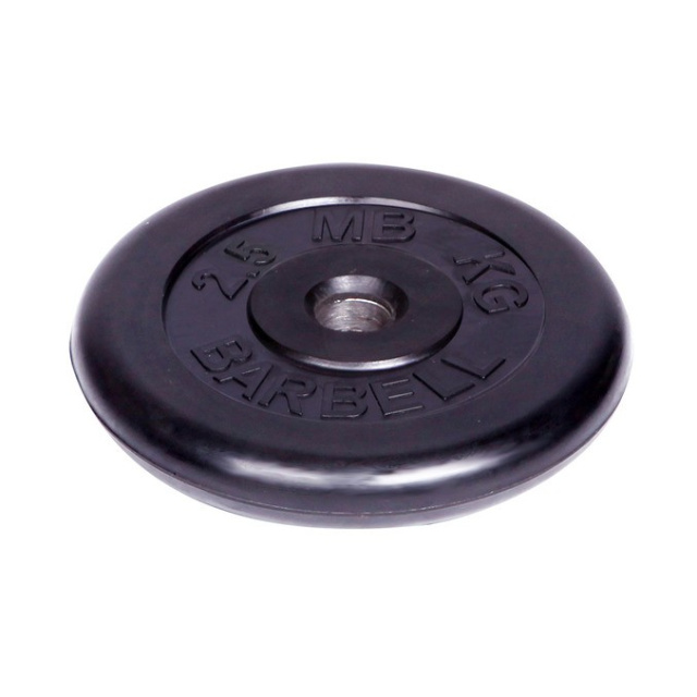Диск обрезиненный "Barbell" d 26 мм чёрный 25,0 кг MB-PltB26-25