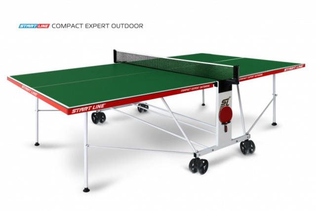 Теннисный стол Start line Compact EXPERT Outdoor (зеленый) Теннисный стол Start line Compact EXPERT Outdoor (зеленый)