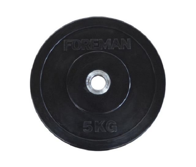 Диск олимпийский бампированный обрезиненный FOREMAN BUMPER Plate, 1 кг