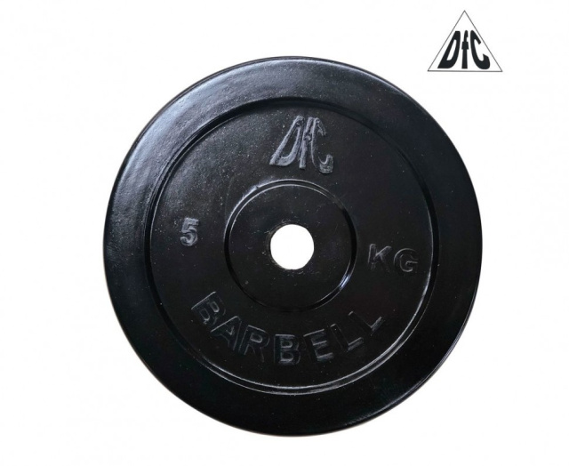 Диск обрезиненный DFC, чёрный, 26 мм, 5 кг