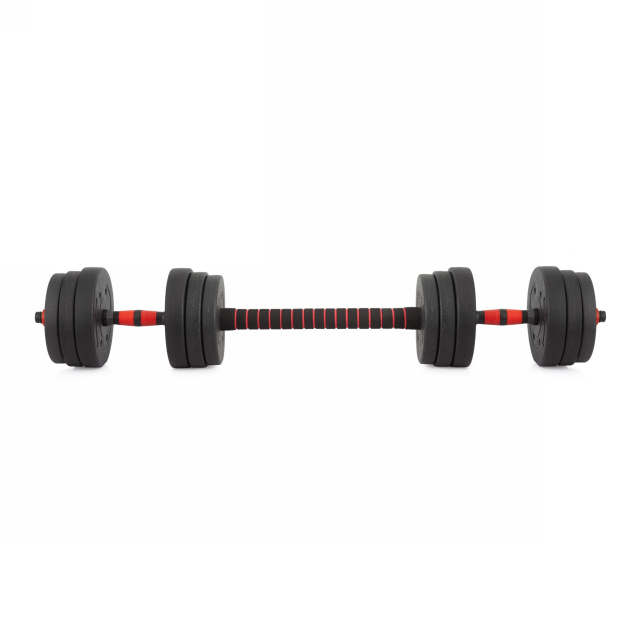 Гантели разборные с грифом, 20 кг. (2 шт. х 10 кг.) VictoryFit VF-DС200 Гантели разборные с грифом, 20 кг. (2 шт. х 10 кг.) VictoryFit VF-DС200