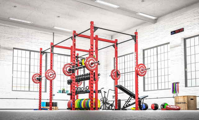 Многофункциональная силовая рама YOUSTEEL HARD ФР-4000 со стеллажем