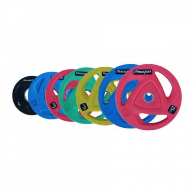 Диск олимпийский обрезиненный Fitnessport RCP20 (5 кг)